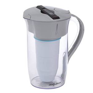 lot 68170 image: ZeroWater 8 Cup Round Water Pitcher  Free Water Quality Meter