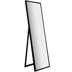 lot 68182 image: 16x57 Framed Floor Free Standing Mirror with Easel Black - Gallery Solutions