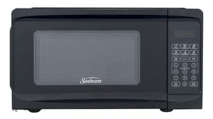 lot 68201 image: Sunbeam 0.7 Cu Ft, Microwave Oven, 10 Power Levels, 6 Pre-set Menus, Child Lock