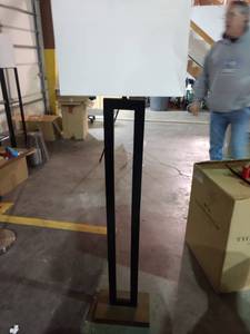 lot 68213 image: Floor Lamp wBlack Wood - No Power Cord