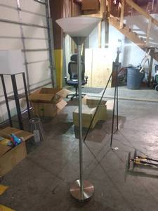 lot 68217 image: Silver Floor Lamp - As Is -Needs Power Cord
