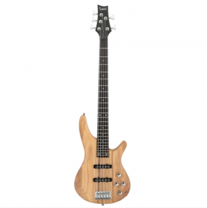 lot 68247 image: Glarry GIB Electric 5 String Bass Guitar Full Size SS Pick-up Burlywood
