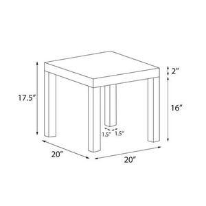 lot 68258 image: Mainstays Parsons Square End Table, Espresso