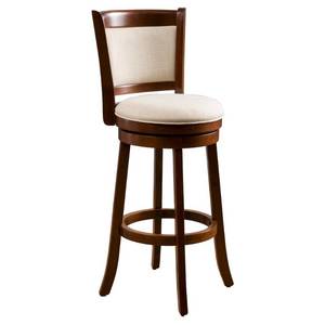 lot 68265 image: Mallik 43-inch Fabric Swivel Backed Bar Stool by Christopher Knight Home- Retail$129.99
