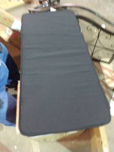 lot 68273 image: Sunbrella Canvas Black Seat Cushion