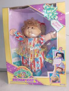 lot 1335 image: Vintage Cabbage Patch Kids Doll in Box Birthday Kids - Ailsa Katinka