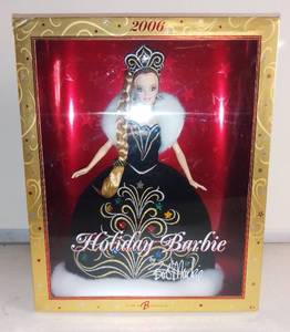 lot 4898 image: 2006 Holiday Barbie by Bob Mackie