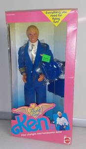 lot 4911 image: 1989 Flight Time Ken Gift Set