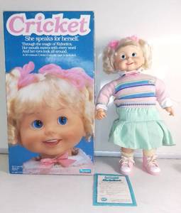 lot 4965 image: Cricket Doll - Playmates Vintage 1986 Original Box