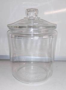 lot 4983 image: Glass Cookie Jar With Lid