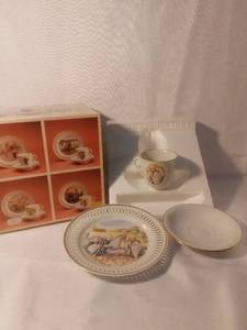 lot 5984 image: Bing and Grondahl China Tea Set with Decorative Plate Made in Denmark