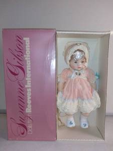 lot 6977 image: Suzanne Gibson Dolls From Reeves International Amy Drink and Wet