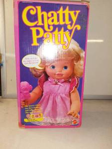 lot 6979 image: Vintage Chatty Patty Doll In Box From Mattel Pull String Works