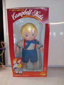lot 6980 image: Vintage Campbells Campbell Kids 17 Doll Eugene 1984 Boy