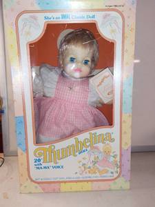 lot 6999 image: 20 Thumbelina Doll With Sleeping Eyes Etc