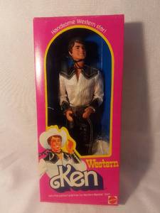 lot 7962 image: Mattel Barbie Western Ken 1980 Orginal Box