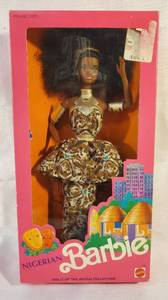 lot 7965 image: MATTEL 1989 NIGERIAN BARBIE in ORIGINAL BOX