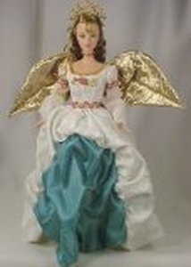 lot 7968 image: 1998 - Mattel - Barbie Collectibles - Angel of Joy Barbie - 1st in Series - Timeless Sentiments Collection - Collector Edition - Out of Production