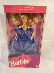 lot 7969 image: Vtg Barbie Evening Sensation Jc Penny Limited Edition Doll 1992 Mattel 1278. Original Box
