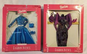 lot 7971 image: Lot of 2 Barbie Fasion Avenue Outfits. 1 Deluxe Edition