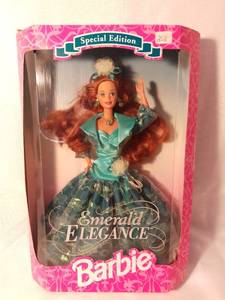 lot 7982 image: Barbie emerald Elegance  Collector Edition Doll Mattel 1994