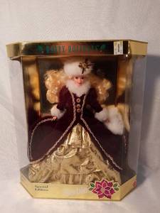 lot 7995 image: 1996 Special Edition Blonde Happy Holidays Barbie