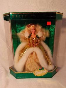 lot 7996 image: 1994 Happy Holiday Special Edition Barbie Doll