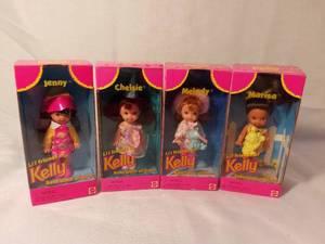 lot 7999 image: Lot of 4 Barbie JENNY CHELSIE MELODY MARISA Lil Friends of KELLY Doll (1996)