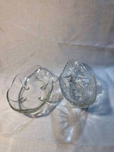 lot 9926 image: Lot of 2 Glass Gravy Dishes Location Shelf 5