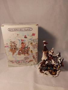 lot 9945 image: The Boyds Collection Boyds Bearly Built Villages Boyds Town Kringles Village Elves B S Workshop