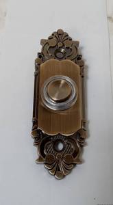 lot 13 image: Brass Finish Doorbell Button 0163363 Mount Wired - Style Selections