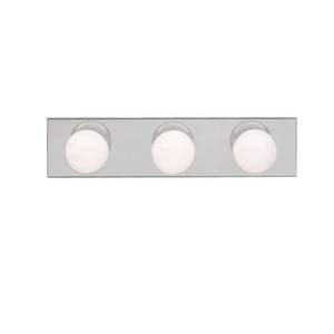lot 17 image: Kichler Builder 623NI 3 Light Bath Strip in Brushed Nickel