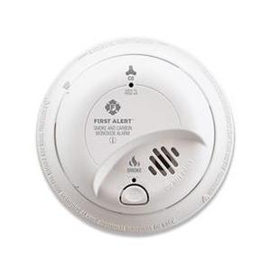 lot 32 image: First Alert BRK SC9120B Hardwired Smoke and Carbon Monoxide (CO) Detector with Battery Backup