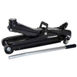 lot 53 image: Husky Low Profile Jack 2-.5 Ton 5,000 lb. Hydraulic Lift Tire Heavy Duty Black HD7024A