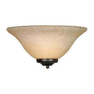lot 69 image: Golden Lighting 1 Light. Rubbed Bronze Transitional Wall Sconce
