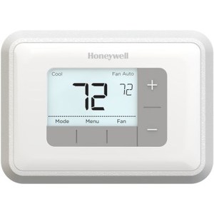 lot 72 image: Honeywell Simple Display Non-Programmable Thermostat, White