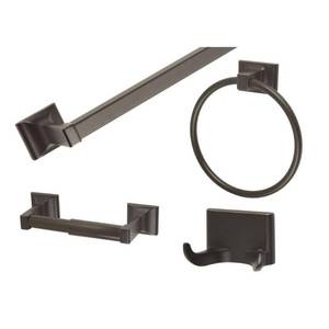 lot 75 image: Design House 560854 Millbridge Bath Accessory Kit, Oil Rubbed Bronze Finish