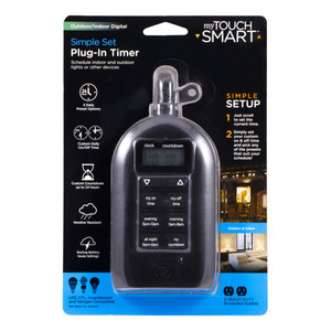 lot 239 image: GE MyTouchsmart IndoorOutdoor Plug-In Digital Timer, 26898