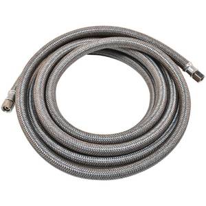 lot 250 image: Everbilt 12 ft. Polymer Coated Stainless Steel Icemaker Connector, Grey