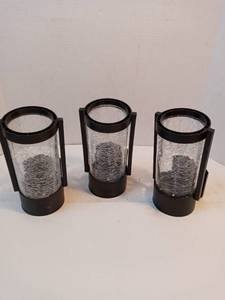 lot 253 image: Outdoor Wall Lantern Black Qty 3