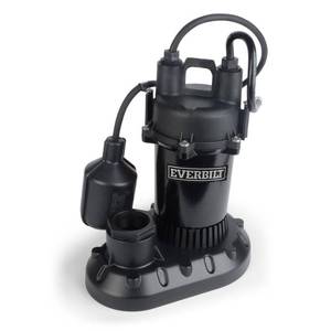lot 264 image: Everbilt 13 HP Submersible Aluminum Sump Pump with Tethered Switch