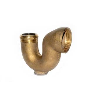 lot 276 image: Everbilt NY Code 1-14 in. 17-Gauge Unfinished Brass Sink Drain P-Trap