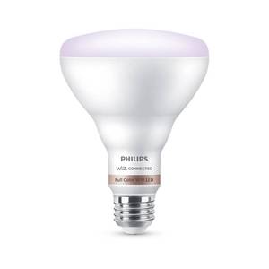 lot 279 image: Philips Color and Tunable White BR30 LED 65-Watt Equivalent Dimmable Smart Wi-Fi Wiz Connected Wireless Light Bulb