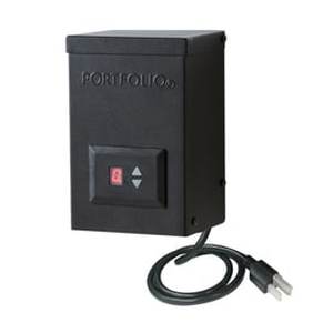 lot 102 image: Portfolio 60-Watt 12-Volt Multi-Tap Landscape Lighting Transformer with Digital Timer with Dusk-to-Dawn Sensor