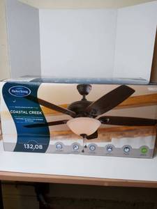 lot 107 image: Harbor Breeze Coastal Creek 52-in Bronze Led Indoor Ceiling Fan