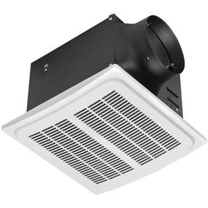 lot 111 image: Hampton Bay 140 CFM Ceiling Mount Quick Connect Humidity Sensing Bathroom Exhaust Fan, White