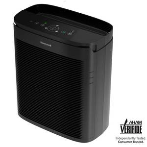 lot 134 image: Honeywell PowerPlus True HEPA 530 sq. ft. Allergen RemoverAir Purifier, Black