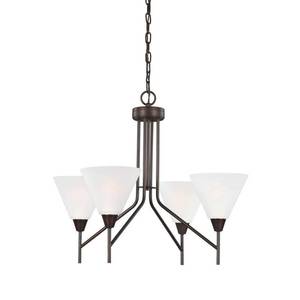 lot 145 image: Sea Gull Lighting Ashburne 4 Light Mini Chandelier