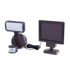 lot 149 image: Utilitech 110-Degree 1-Head Bronze Solar LED Motion-Activated Flood Light with Timer