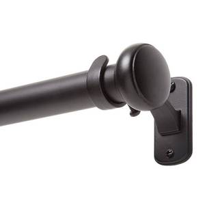 lot 151 image: 72-144 Weaver IndoorOutdoor RustResistant Curtain Rod Blacl - Kenney